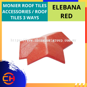 MONIER ROOF TILES ACCESSORIES/ROOF TILES 3 WAYS ELEBANA RED