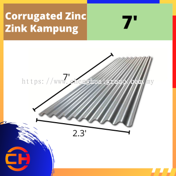 CORRUGATED ZINC 7'