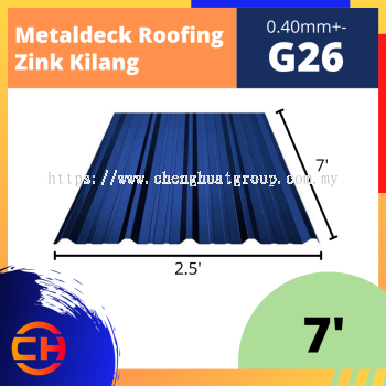 METALDECK ROOFING G26 [7']