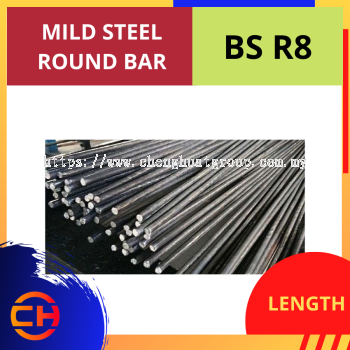 MILD STEEL ROUND BAR BS R8 [LENGTH] 1 PCS