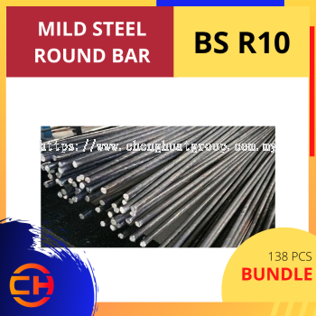 MILD STEEL ROUND BAR [138 PCS/BUNDLE] BS R10 TON