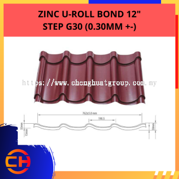 ZINC U-ROLL BOND  STEP G30