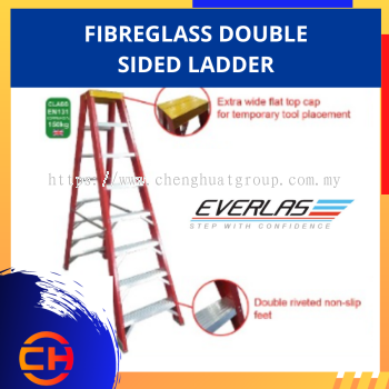 EVERLAS FIBREGLASS DOUBLE SIDED LADDER (PRE ORDER)