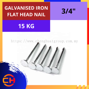 GALVANISED IRON FLAT HEAD NAIL [3/4'']