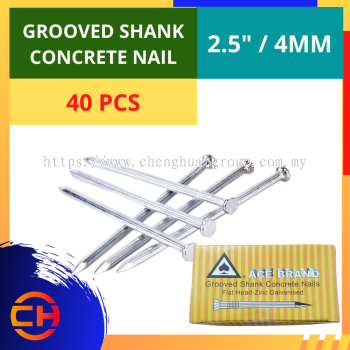 ACE BRAND GROOVED SHANK CONCRETE NAIL [2.5'']