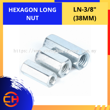 HEXAGON LONG NUT [LN-3/8'']