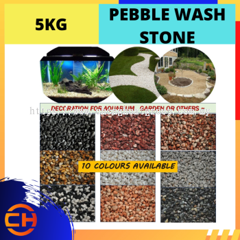 PEBBLE WASH STONE GARDEN LANDSCAPE DECORATION AQUARIUM [5 MM]