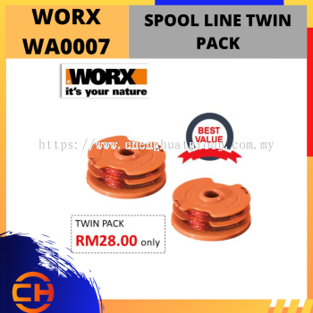 WORX WA0007 SPOOL LINE TWIN PACK FIT WG118E &  WG119E