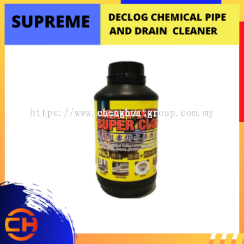 SUPREME DECLOG CHEMICAL POWERFUL PIPE AND DRAIN CLEANER