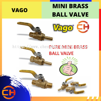 VAGO PURE BRASS MINI BALL VALVE