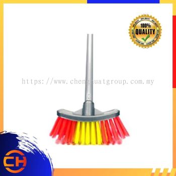 BROOM CLEANING DRAIN SCRUB WITH HANDLE