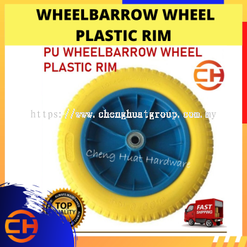 PU WHEELBARROW WHEEL PLASTIC RIM