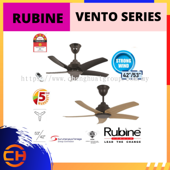 RUBINE VENTO SERIES DECORATIVE CEILING FAN [42 INCH/53 INCH RCF-VENTO-5B]