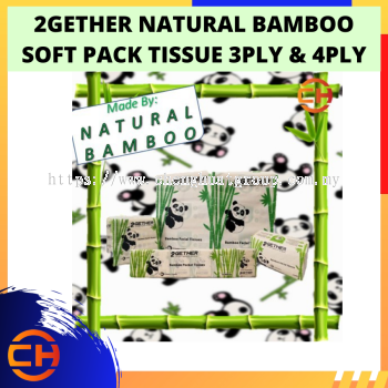 (OUT OF STOCK)  2GETHER BAMBOO SOFT PACK TISSUE 3PLY & 4PLY NATURAL BAMBOO