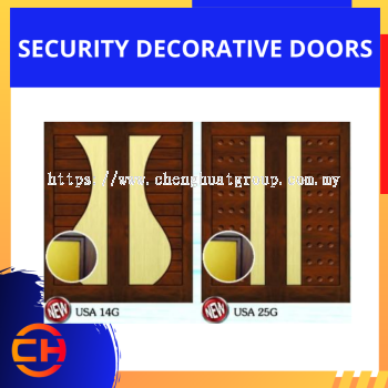 PINTU SEKURITI DEKORATIF USA 14G USA 25 G  [67"X83" / PAIR]