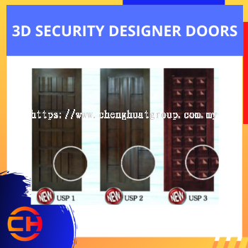 PINTU SEKURITI DESIGNER 3D USP 1 USP 2 USP 3