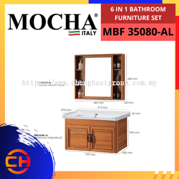 MOCHA 6 IN 1 BATHROOM FURNITURE SET MBF 35080-AL