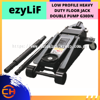 EZYLIF LOW PROFILE HEAVY DUTY FLOOR JACK DOUBLE PUMP TECHNOLOGY FOR WORKSHOP USE 130MM 3TON  [G30DN] 