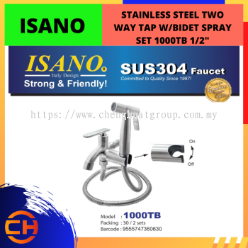 ISANO STAINLESS STEEL TWO WAY TAP W/ BIDET SPRAY SET 1/2'' 1000TB