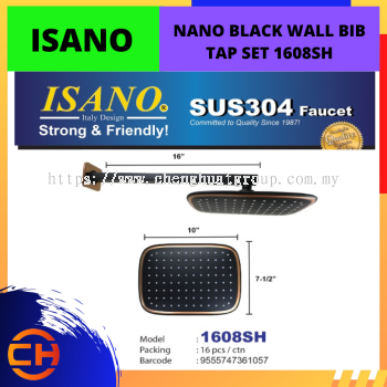 ISANO NANO BLACK SET PAIP DINDING BIB [1608SH]