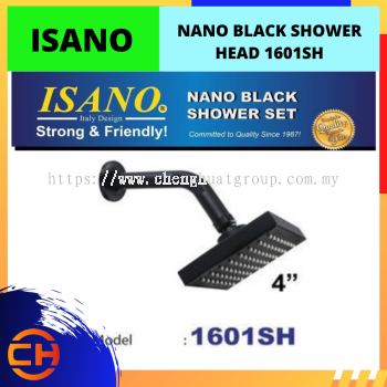 ISANO NANO BLACK SHOWER HEAD 4'' [1601SH]