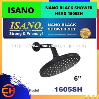 ISANO NANO HITAM KEPALA SHOWER 6'' [1605SH]