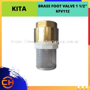 KITA BRASS FOOT VALVE 1 1/2'' [KFV112]