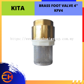 KITA BRASS FOOT VALVE 4'' [KFV4]