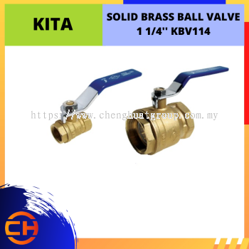 KITA SOLID BRASS BALL VALVE 1 1/4'' [KBV114]