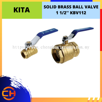 KITA SOLID BRASS BALL VALVE 1 1/2'' [KBV112]