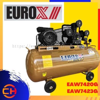 EuroX Edisi Emas EAW-7420 / EAW-7423 Pemampat Udara Tali Pinggang 4hp 200L 8Bar