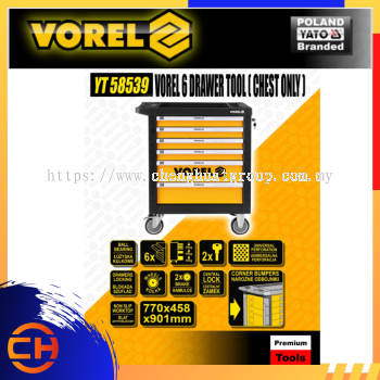 VOREL 6 DRAWER TOOL CHEST ONLY [YT-58539]