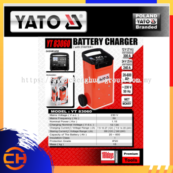 YATO BATTERY CHARGER WITH STARTER [YT83060]