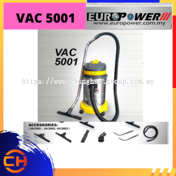 EUROPOWER 干湿两用不锈钢吸尘器 30L 1800W [VAC5001]