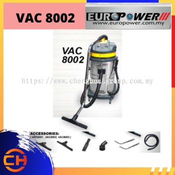 EUROPOWER 2 电机重型干湿两用吸尘器 80L 2800W [VAC8002]