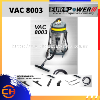 EUROPOWER EUROPOWER 干湿两用不锈钢吸尘器 80L 3000W [VAC8003] 80L 3000W [VAC8003]