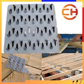READY STOCK (1 UNIT) Galvanized Timber Gang Nail Plate Roof Truss 4" x 4" Connector Mending Wood Plat Kekuda