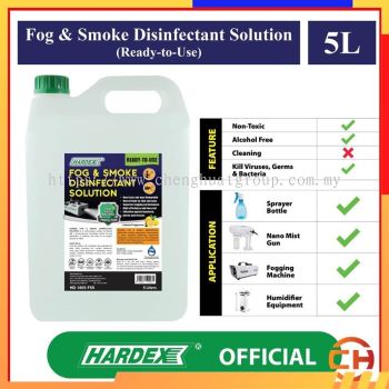 Hardex All Purpose Disinfectant Solution Lemon Fragrance (Ready To Use) / For SMOKE & FOGGING 5 Litres