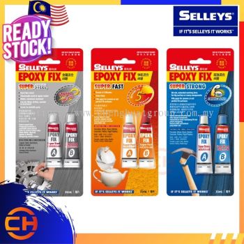 SELLEYS Epoxy Fix Super Steel / Super Fast / Super Strong 35ML For Ceramic / Steel / Wood / Metal / Plastic