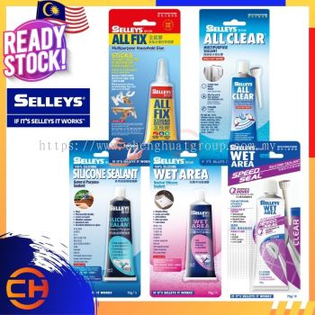 SELLEYS Household Adhesive Glue Multipurpose All Fix / All Clear / Silicone Sealant / Wet Area