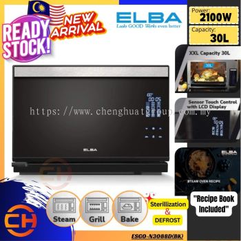 ELBA Combi Smart Oven ESGO-N3088D(BK) - Rapid heat Steam Technology, 8 Preset Program and 10 Auto Menu (30L)