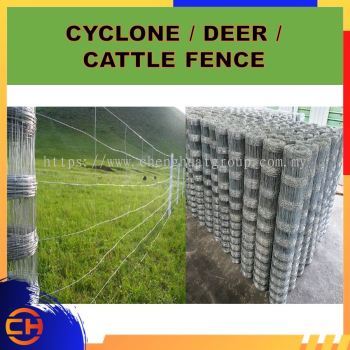 Pagar Kambing Lembu Cyclone Fence 4' & 5' x 50meter (Max Dua Gulung Satu Order)