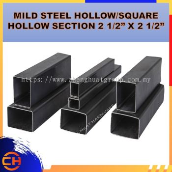 MILD STEEL HOLLOW/SQUARE HOLLOW SECTION/BESI HOLLOW 2 1/2" X 2 1/2"" X 6MTR (65MM X 65MM )(2.3MM /3.0MM/4.0MM/4.5MM/5.0MM/6.0MM+/-)