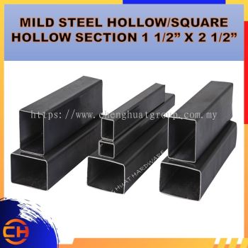 MILD STEEL HOLLOW/SQUARE HOLLOW SECTION/BESI HOLLOW 1 1/2" X 2 1/2" X 6MTR (38MM X 65MM )(1.2MM/1.6MM/1.9MM/2.3MM /3.0MM+/-)