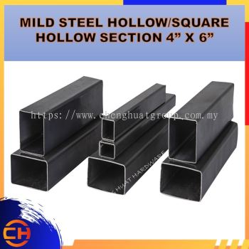 MILD STEEL HOLLOW/SQUARE HOLLOW SECTION/BESI HOLLOW 4" X 6" X 6MTR (100MM X 150MM )(3.0MM/4.0MM/4.5MM/5.0MM/6.0MM+/-)