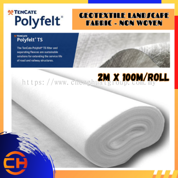 GeoTextile Landscape Fabric Control Mat Woven Ground Cover Membrane 2M x 100M