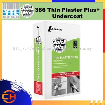 YTL QuickMix 386 Thin Plaster Plus+ Undercoat Untuk Blockwall 40KG