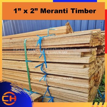 Kayu Meranti 1" x 2" (8' ,10' , 12' )