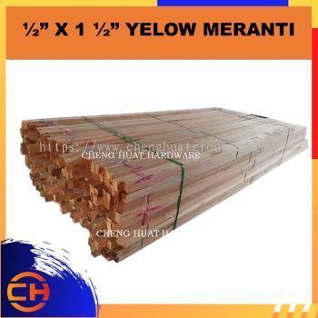 Siling Kayu Meranti Kuning 1/2" x 1 1/2"