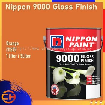 Nippon 9000 光泽木材和金属漆 1L/5L 橙色 (1127)